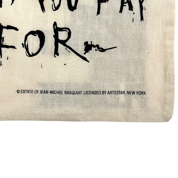 NWOT Jean-Michel Basquiat King Pleasure Limited Edition Canvas Tote Bag RARE - Picture 5 of 6